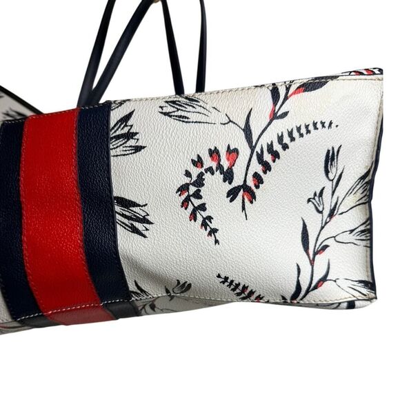 Tory Burch Floral Print Kerrington Tote - Picture 4 of 10